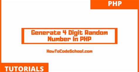 php random 4 digit number|PHP: rand .